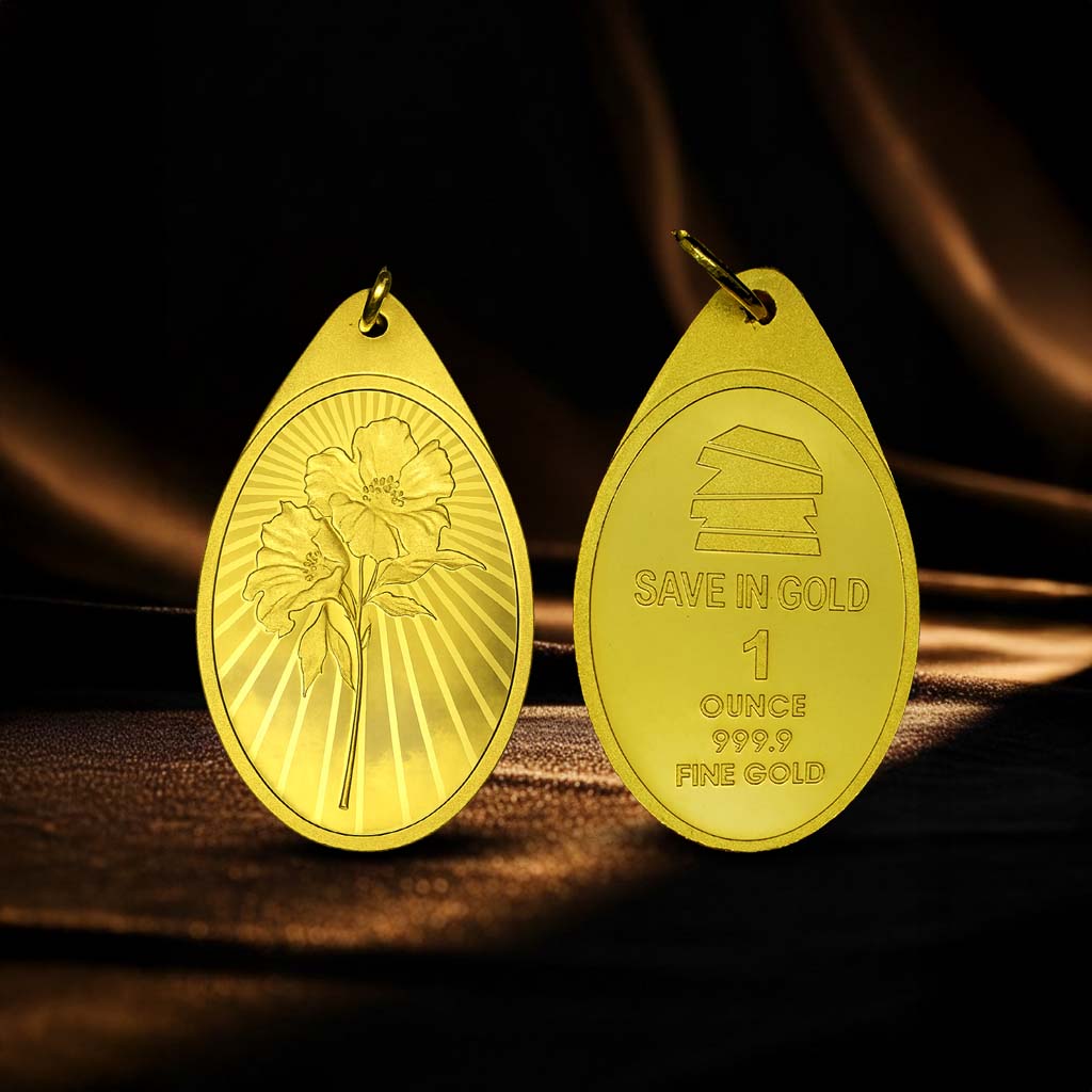 1 Ounce Elegant Flower Pendant